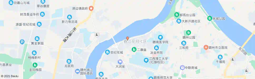 赣州春江花月小区_公交站地图_赣州公交_妙搜公交查询2024