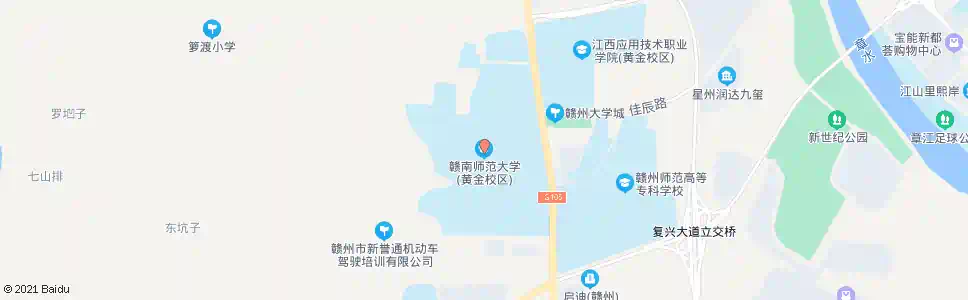 赣州师院黄金校区_公交站地图_赣州公交_妙搜公交查询2024