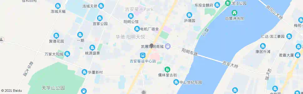 吉安阳明路口(附属医院)_公交站地图_吉安公交_妙搜公交查询2024