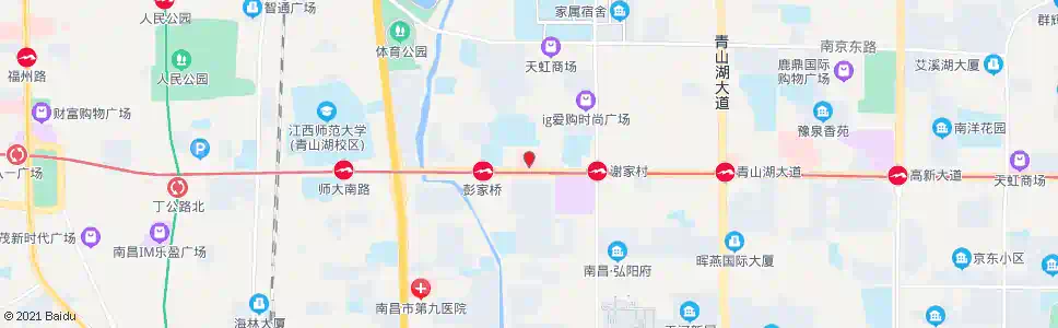 南昌贤士二路口(普瑞眼科医院)_公交站地图_南昌公交_妙搜公交查询2024