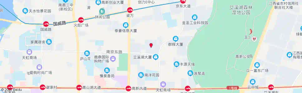 南昌青春家园_公交站地图_南昌公交_妙搜公交查询2024