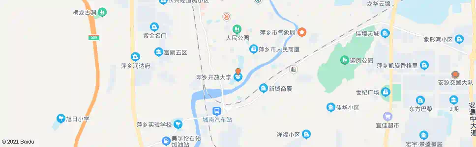 萍乡萍师附小_公交站地图_萍乡公交_妙搜公交查询2024