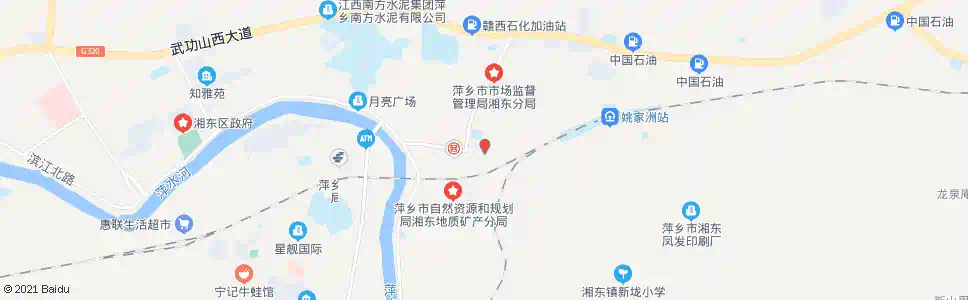 萍乡湘东地税局_公交站地图_萍乡公交_妙搜公交查询2024