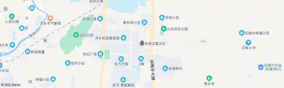 萍乡安源交警大队_公交站地图_萍乡公交_妙搜公交查询2024