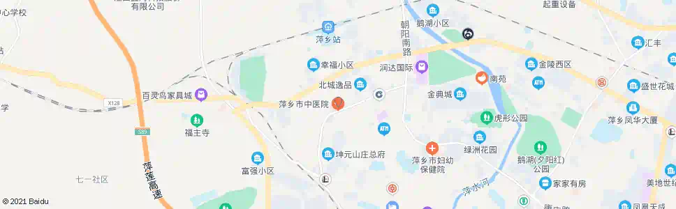 萍乡市中医院_公交站地图_萍乡公交_妙搜公交查询2024