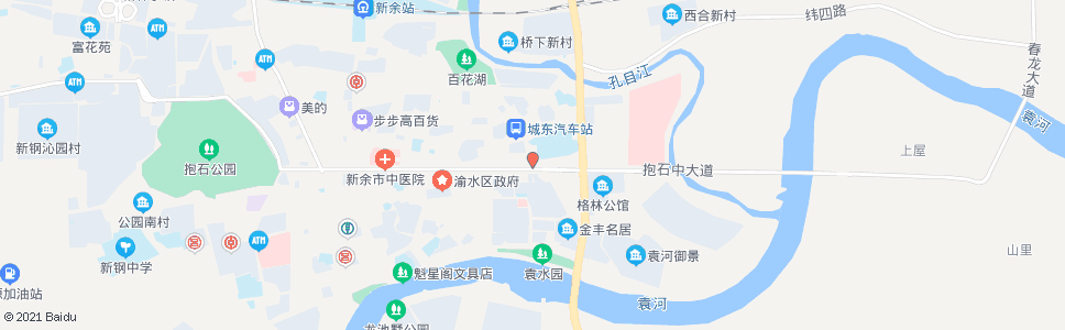 新余市三中_公交站地图_新余公交_妙搜公交查询2024