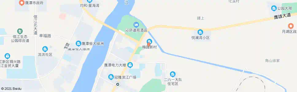 鹰潭梅树园_公交站地图_鹰潭公交_妙搜公交查询2024