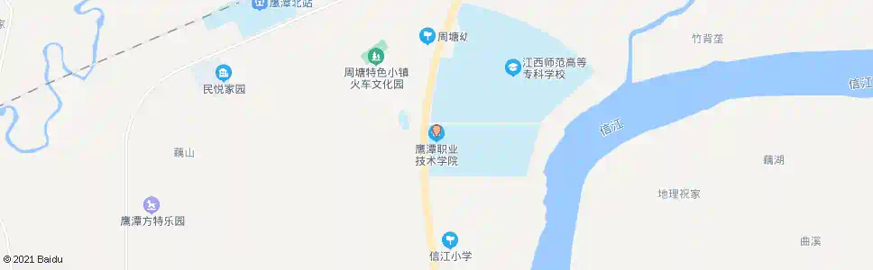 鹰潭职院_公交站地图_鹰潭公交_妙搜公交查询2024