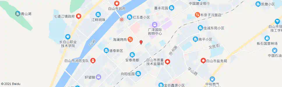 白山前道百货_公交站地图_白山公交_妙搜公交查询2024