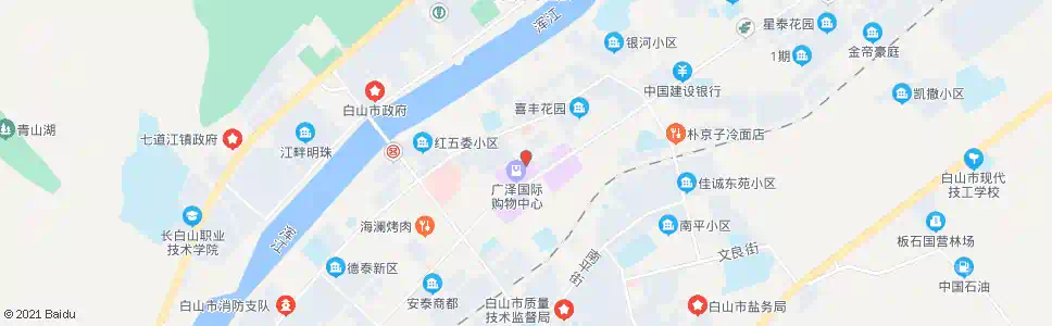 白山干校_公交站地图_白山公交_妙搜公交查询2024