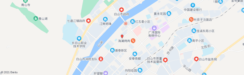 白山锦江路市场_公交站地图_白山公交_妙搜公交查询2024