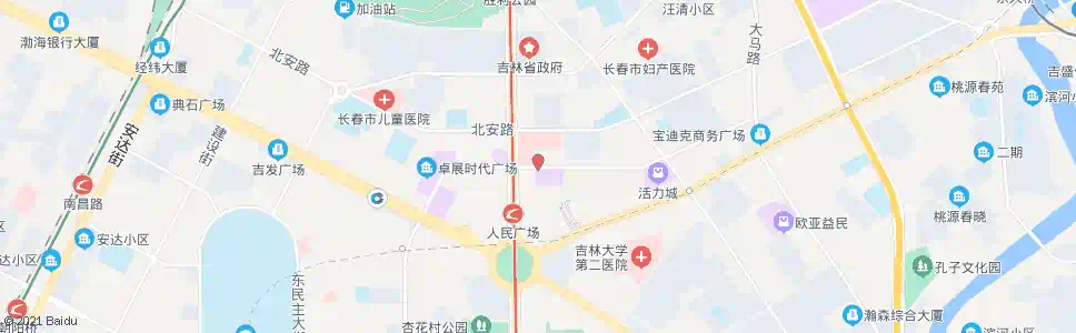 长春人民大街_公交站地图_长春公交_妙搜公交查询2024