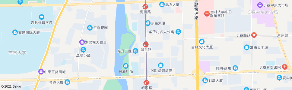长春浦东路_公交站地图_长春公交_妙搜公交查询2024