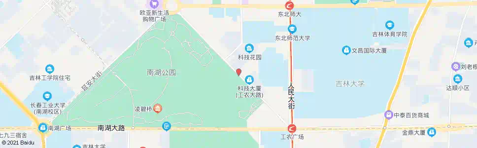 长春立信街_公交站地图_长春公交_妙搜公交查询2024