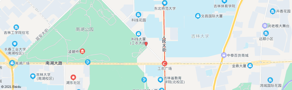 长春南湖游泳区_公交站地图_长春公交_妙搜公交查询2024