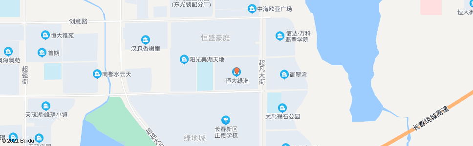 长春恒大绿洲(宜居路)_公交站地图_长春公交_妙搜公交查询2024