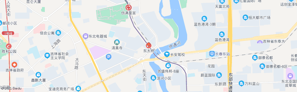 长春长通路(东大桥)_公交站地图_长春公交_妙搜公交查询2024