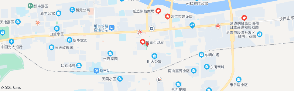 延边市二中_公交站地图_延边公交_妙搜公交查询2024
