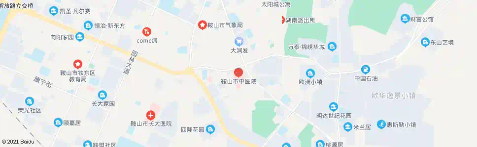 鞍山中医院_公交站地图_鞍山公交_妙搜公交查询2024