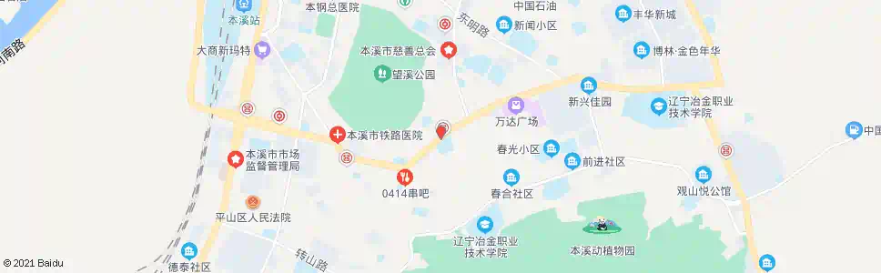 本溪花园_公交站地图_本溪公交_妙搜公交查询2024