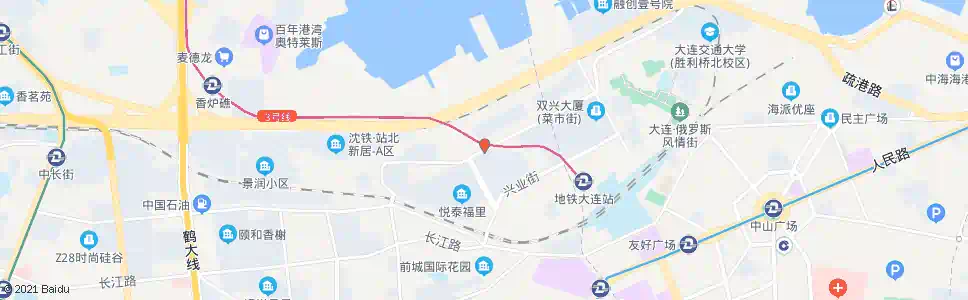 大连双兴街_公交站地图_大连公交_妙搜公交查询2024