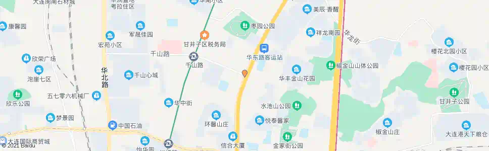 大连千山路(华东路)_公交站地图_大连公交_妙搜公交查询2024