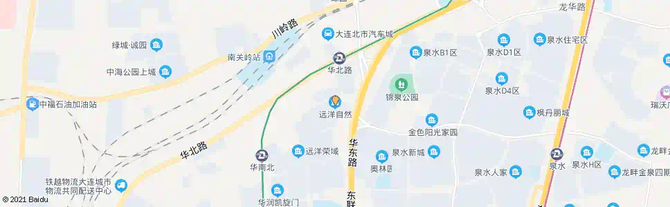 大连远洋自然_公交站地图_大连公交_妙搜公交查询2024