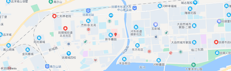 抚顺市中心医院_公交站地图_抚顺公交_妙搜公交查询2024