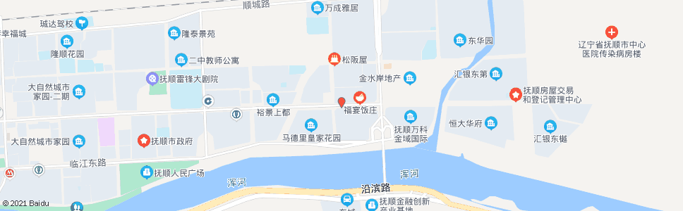 抚顺天湖桥北_公交站地图_抚顺公交_妙搜公交查询2024
