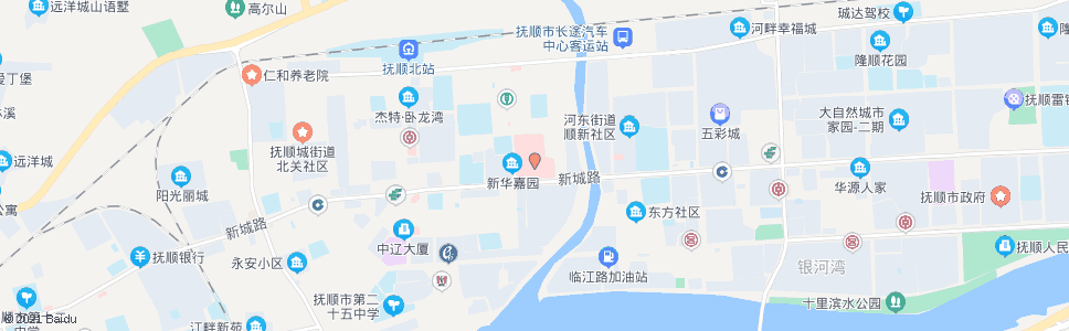 抚顺市中心医院(西)_公交站地图_抚顺公交_妙搜公交查询2024