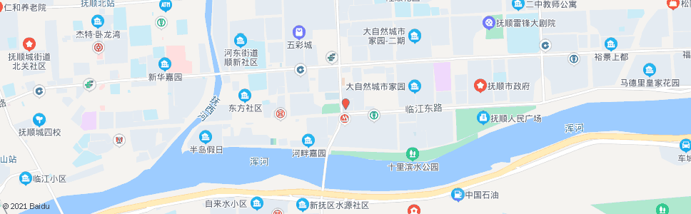 抚顺交通大厦(临江东路)_公交站地图_抚顺公交_妙搜公交查询2024