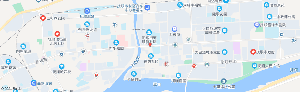 抚顺新城桥_公交站地图_抚顺公交_妙搜公交查询2024