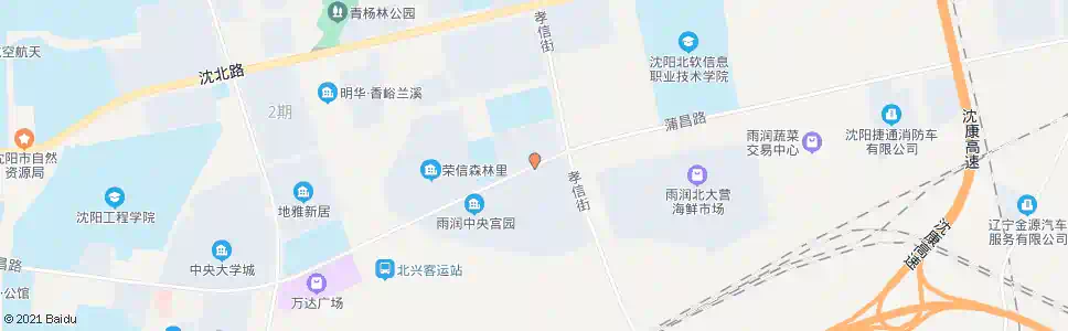 沈阳蒲昌路陵园北街_公交站地图_沈阳公交_妙搜公交查询2024