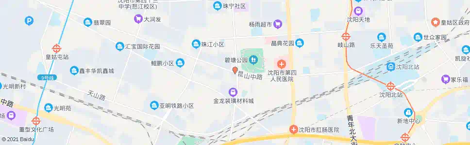 沈阳碧塘公园南_公交站地图_沈阳公交_妙搜公交查询2024