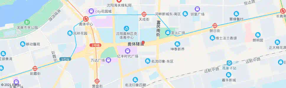 沈阳省浑南训练基地_公交站地图_沈阳公交_妙搜公交查询2024