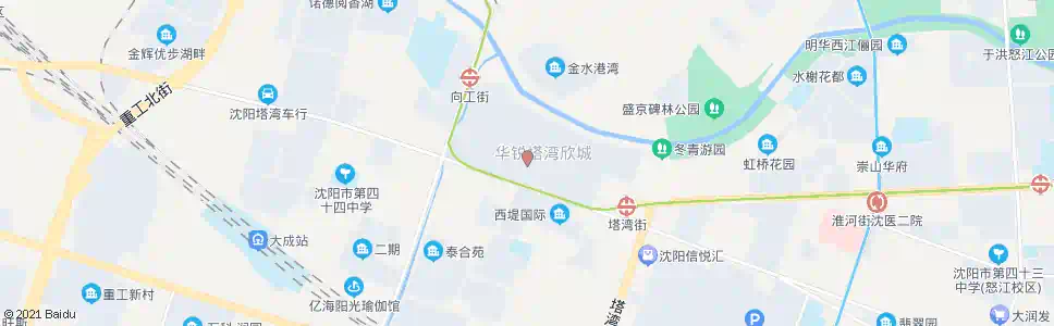 沈阳塔湾欣城_公交站地图_沈阳公交_妙搜公交查询2024