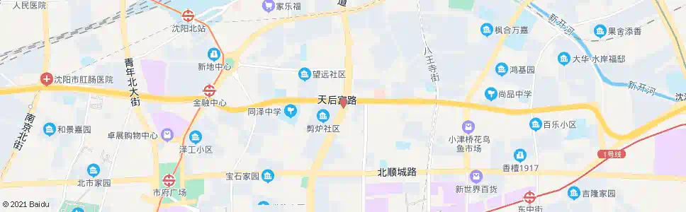 沈阳天后宫_公交站地图_沈阳公交_妙搜公交查询2024