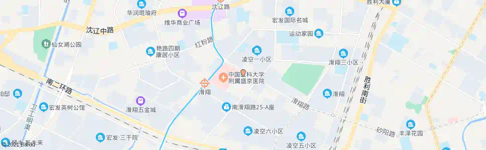 沈阳盛京医院滑翔院区_公交站地图_沈阳公交_妙搜公交查询2024