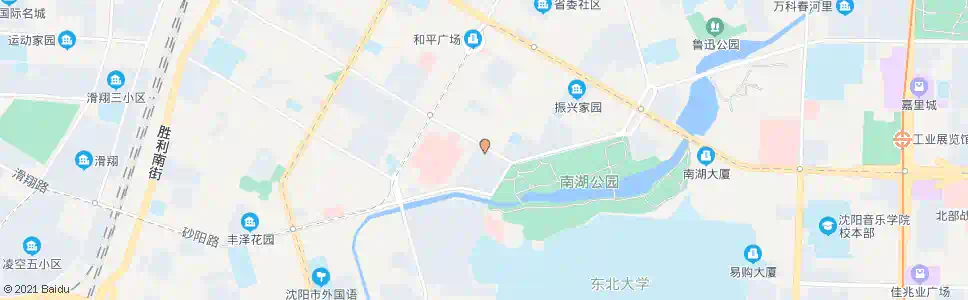 沈阳南湖公园西门_公交站地图_沈阳公交_妙搜公交查询2024