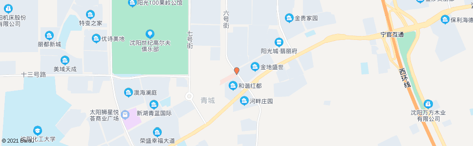 沈阳六号街十四号路_公交站地图_沈阳公交_妙搜公交查询2024