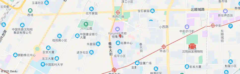 沈阳中山路杏林街_公交站地图_沈阳公交_妙搜公交查询2024