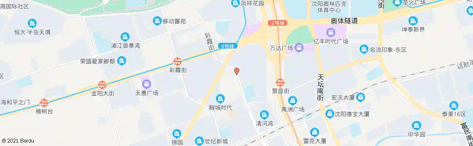 沈阳彩霞街沈营路_公交站地图_沈阳公交_妙搜公交查询2024