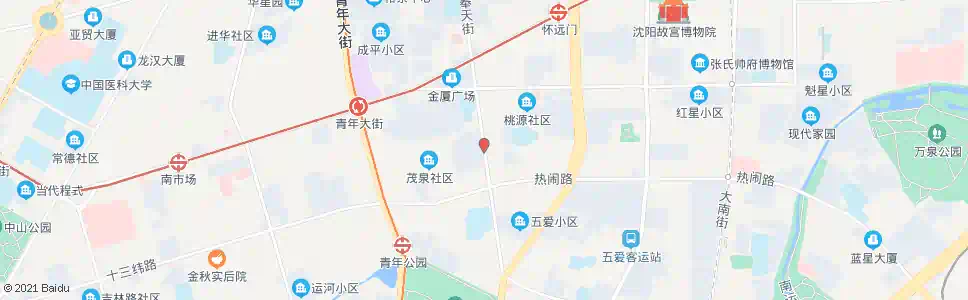 沈阳奉天街热闹路_公交站地图_沈阳公交_妙搜公交查询2024