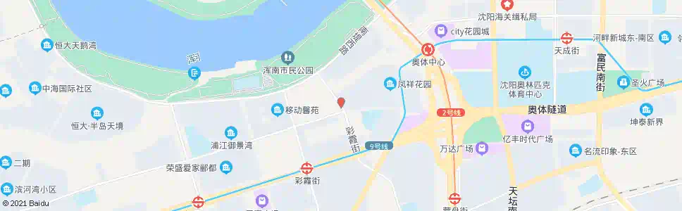 沈阳彩霞街临波路_公交站地图_沈阳公交_妙搜公交查询2024