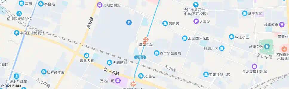 沈阳淮河街天山路_公交站地图_沈阳公交_妙搜公交查询2024