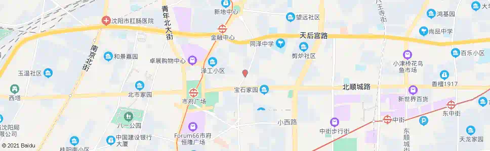 沈阳奉天街市府大路_公交站地图_沈阳公交_妙搜公交查询2024