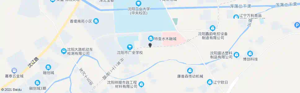 沈阳水木融城南门_公交站地图_沈阳公交_妙搜公交查询2024