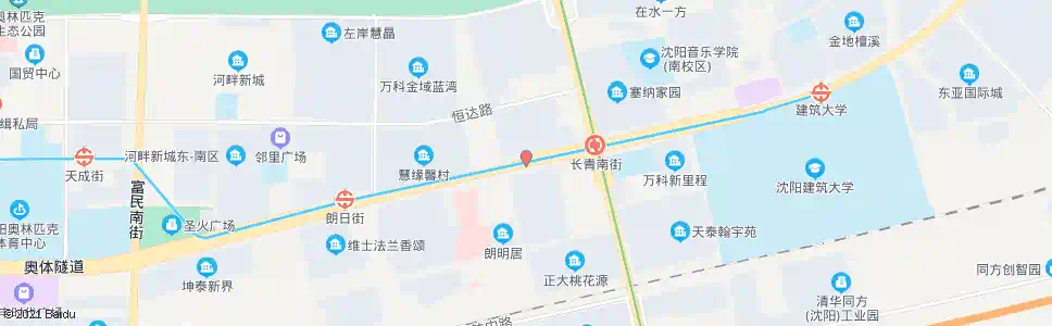 沈阳浑南中路朗明街_公交站地图_沈阳公交_妙搜公交查询2024