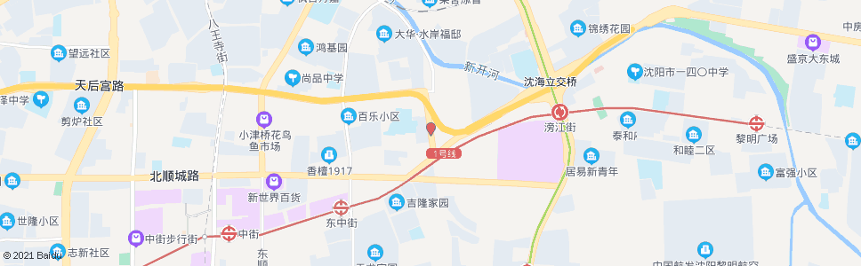 沈阳东边城街珠林路_公交站地图_沈阳公交_妙搜公交查询2024