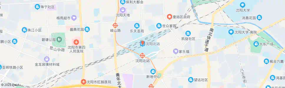 沈阳北站_公交站地图_沈阳公交_妙搜公交查询2024